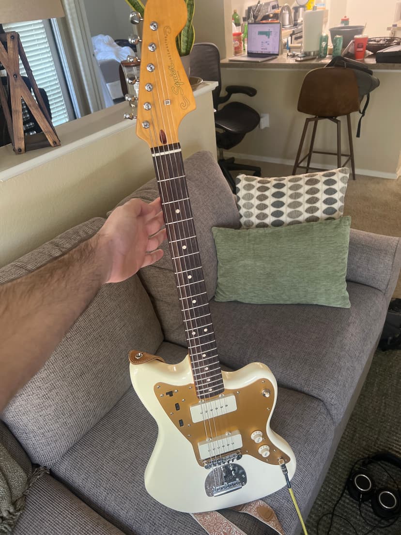 Hayden playing guitar