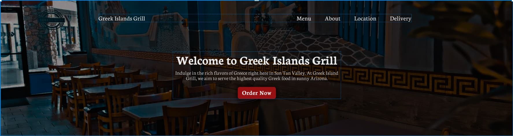 Redesigning a Restaurant Website With More Powerful Copy — Screen 1